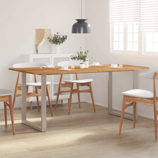 Dining table 180×90×76 cm solid acacia wood