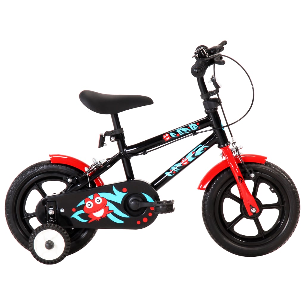 Kinderfahrrad 12 Zoll Schwarz und Rot