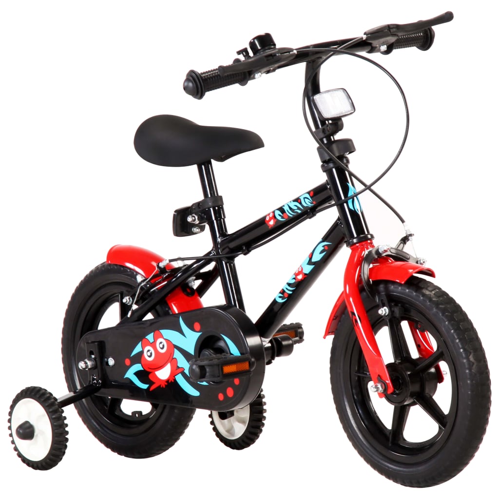 Kinderfahrrad 12 Zoll Schwarz und Rot