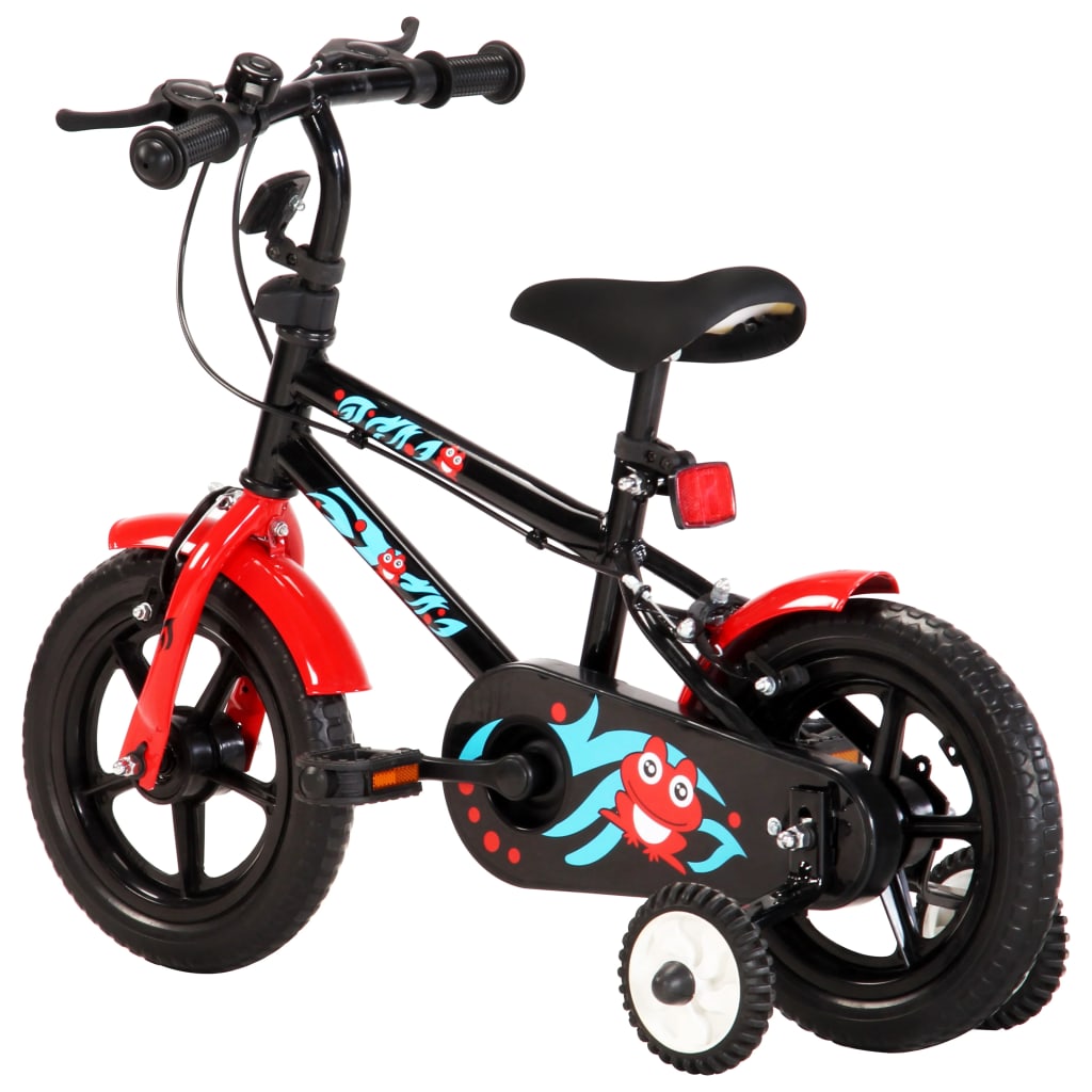 Kinderfahrrad 12 Zoll Schwarz und Rot