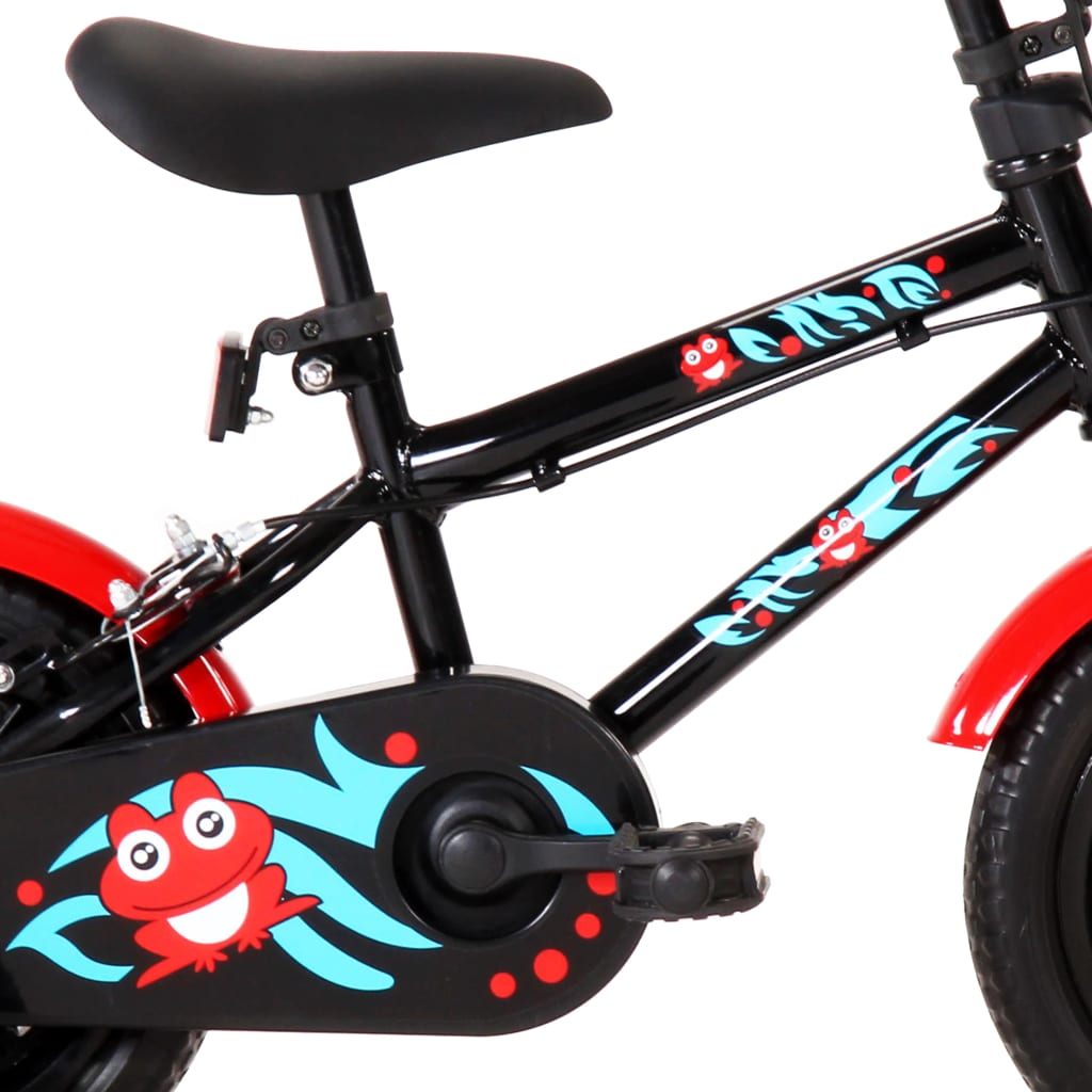 Kinderfahrrad 12 Zoll Schwarz und Rot