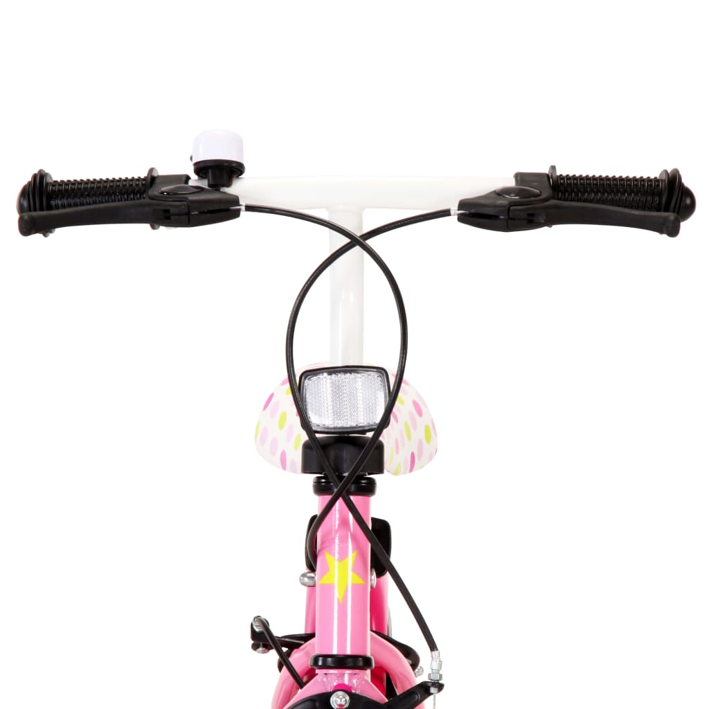Kinderfahrrad 12 Zoll Weiß und Rosa