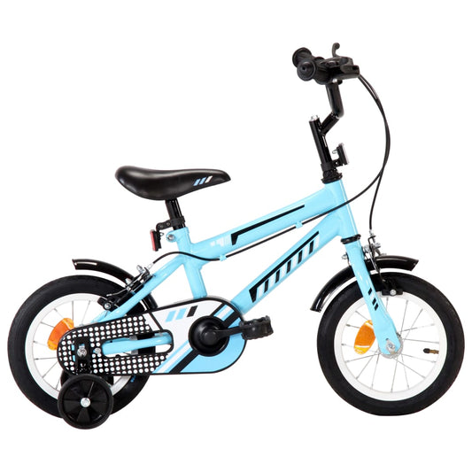 Kinderfahrrad 12 Zoll Schwarz und Blau