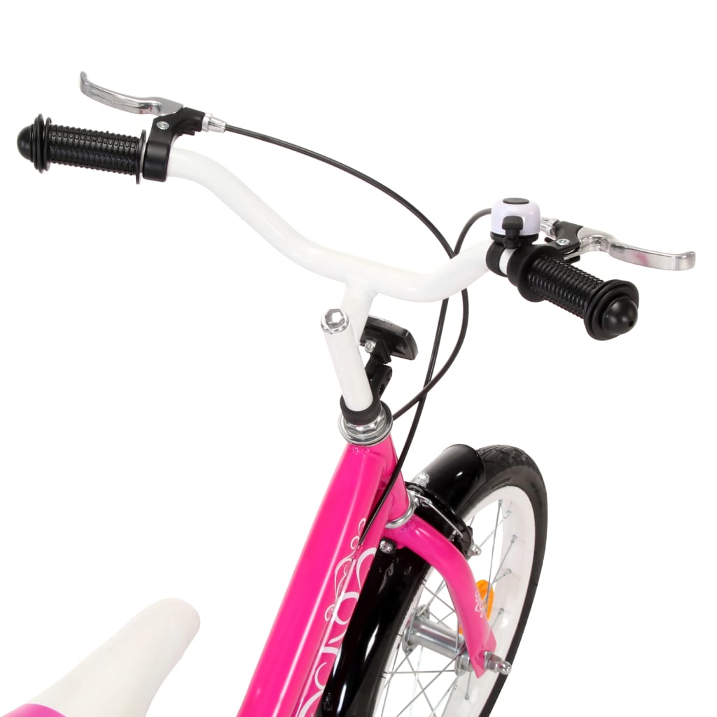 Kinderfahrrad 14 Zoll Schwarz und Rosa