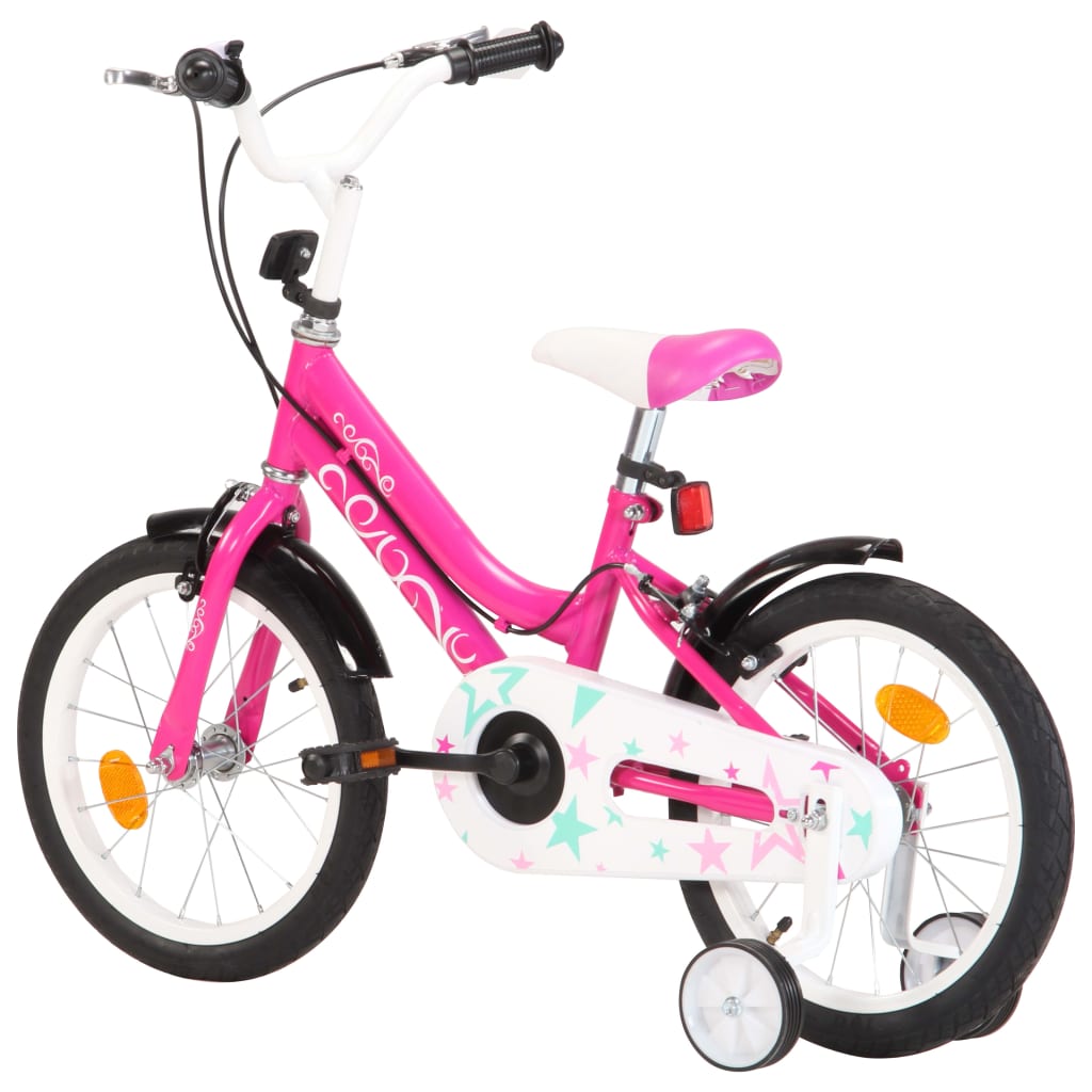 Kinderfahrrad 16 Zoll Schwarz und Rosa