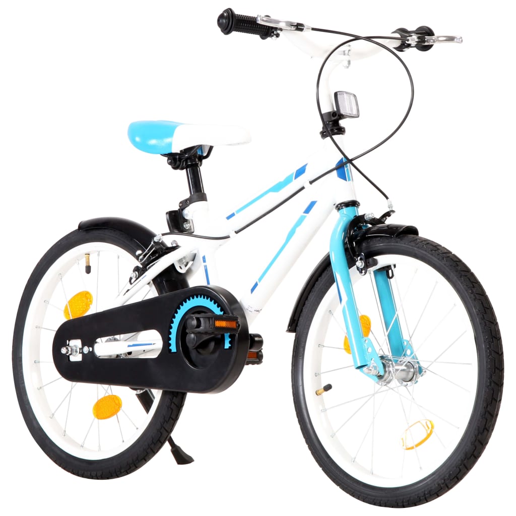 Kinderfahrrad 18 Zoll Blau und Weiß