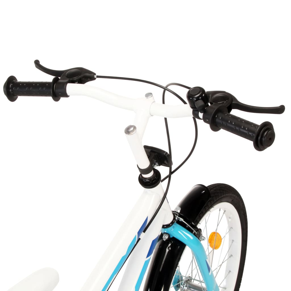 Kinderfahrrad 18 Zoll Blau und Weiß