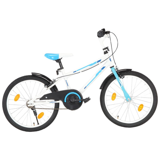 Kinderfahrrad 20 Zoll Blau und Weiß