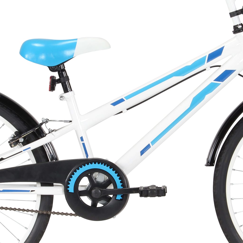 Kinderfahrrad 24 Zoll Blau und Weiß