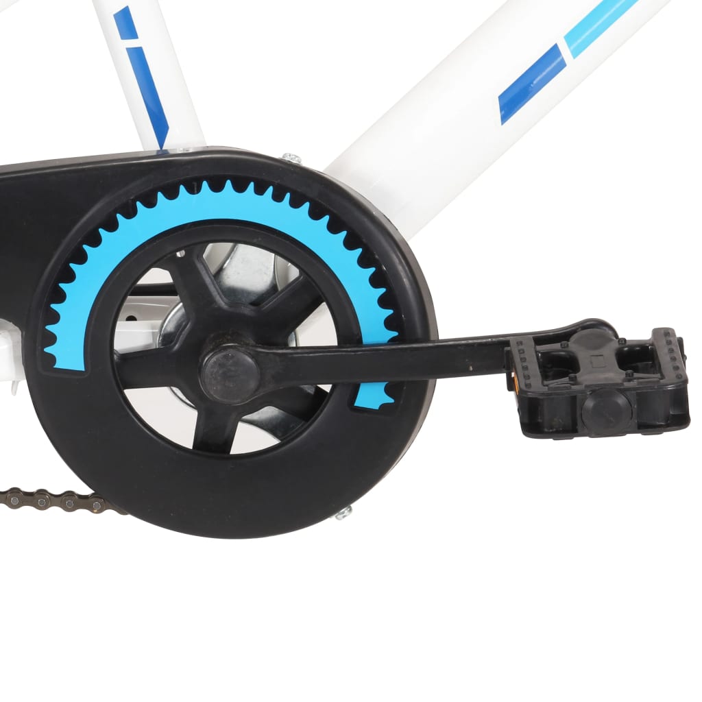 Kinderfahrrad 24 Zoll Blau und Weiß