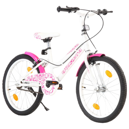 Kinderfahrrad 20 Zoll Rosa und Weiß