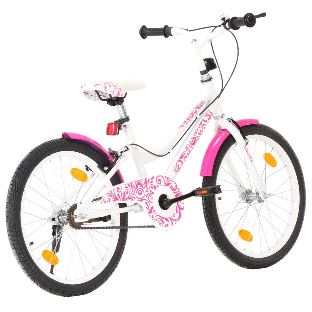 Kinderfahrrad 20 Zoll Rosa und Weiß