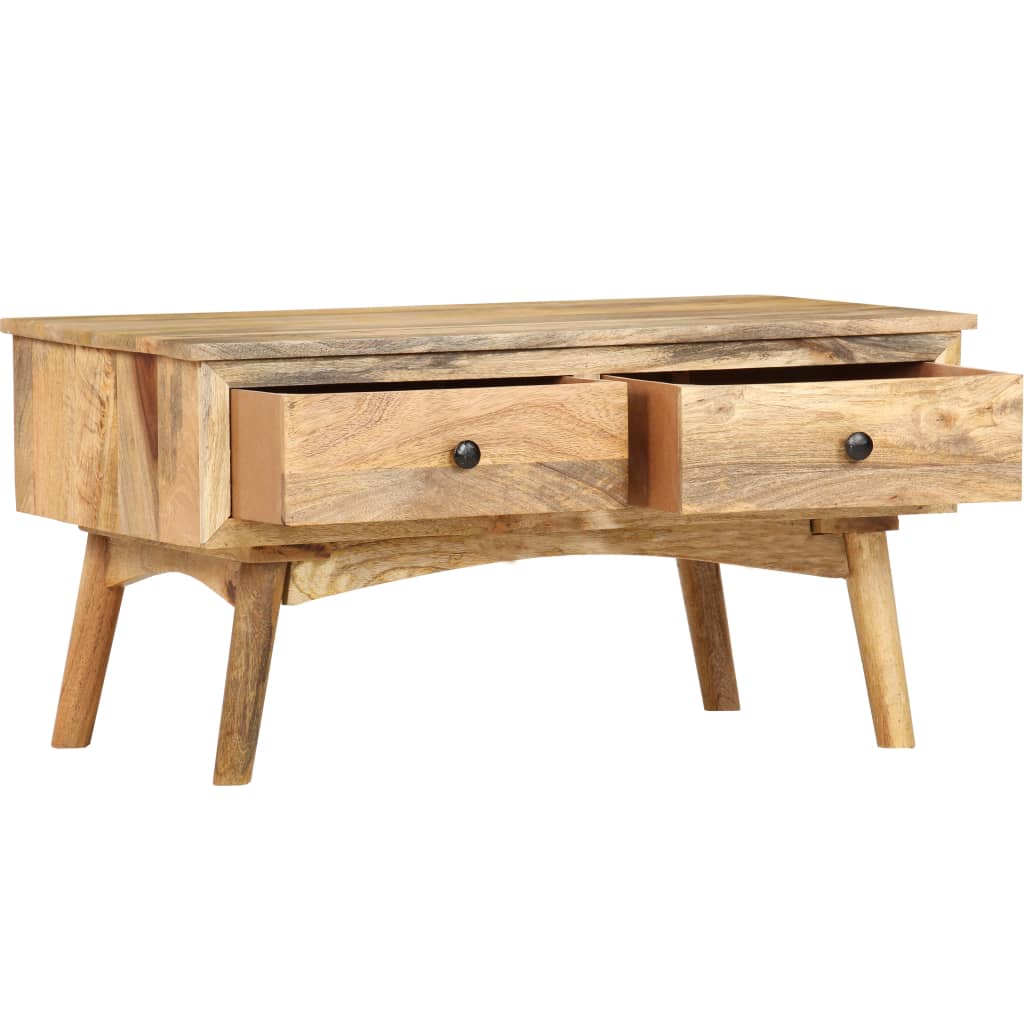 Couchtisch 82 x 52 x 42 cm Massivholz Mango