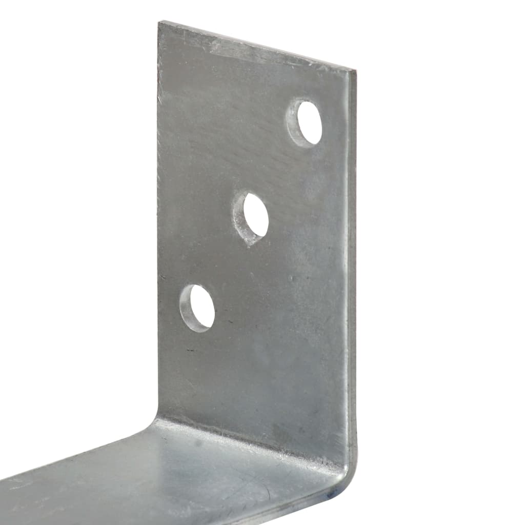 Zaunanker 12 Stück Silber 8x6x30 cm Verzinkter Stahl