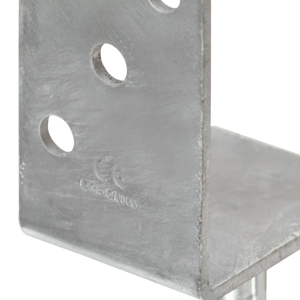 Zaunanker 12 Stück Silber 8x6x30 cm Verzinkter Stahl