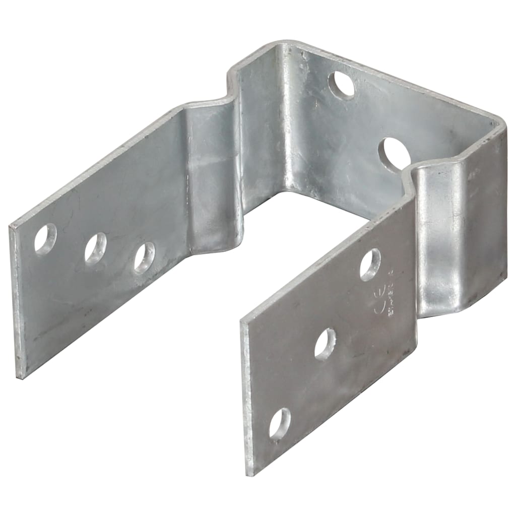 Pfostenträger 12 Stk. Silbern 9×6×15 cm Verzinkter Stahl