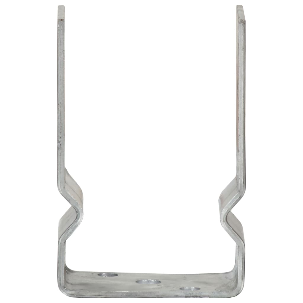 Pfostenträger 12 Stk. Silbern 9×6×15 cm Verzinkter Stahl