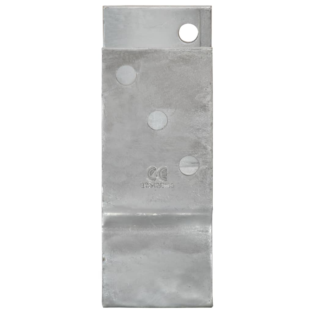 Pfostenträger 12 Stk. Silbern 9×6×15 cm Verzinkter Stahl