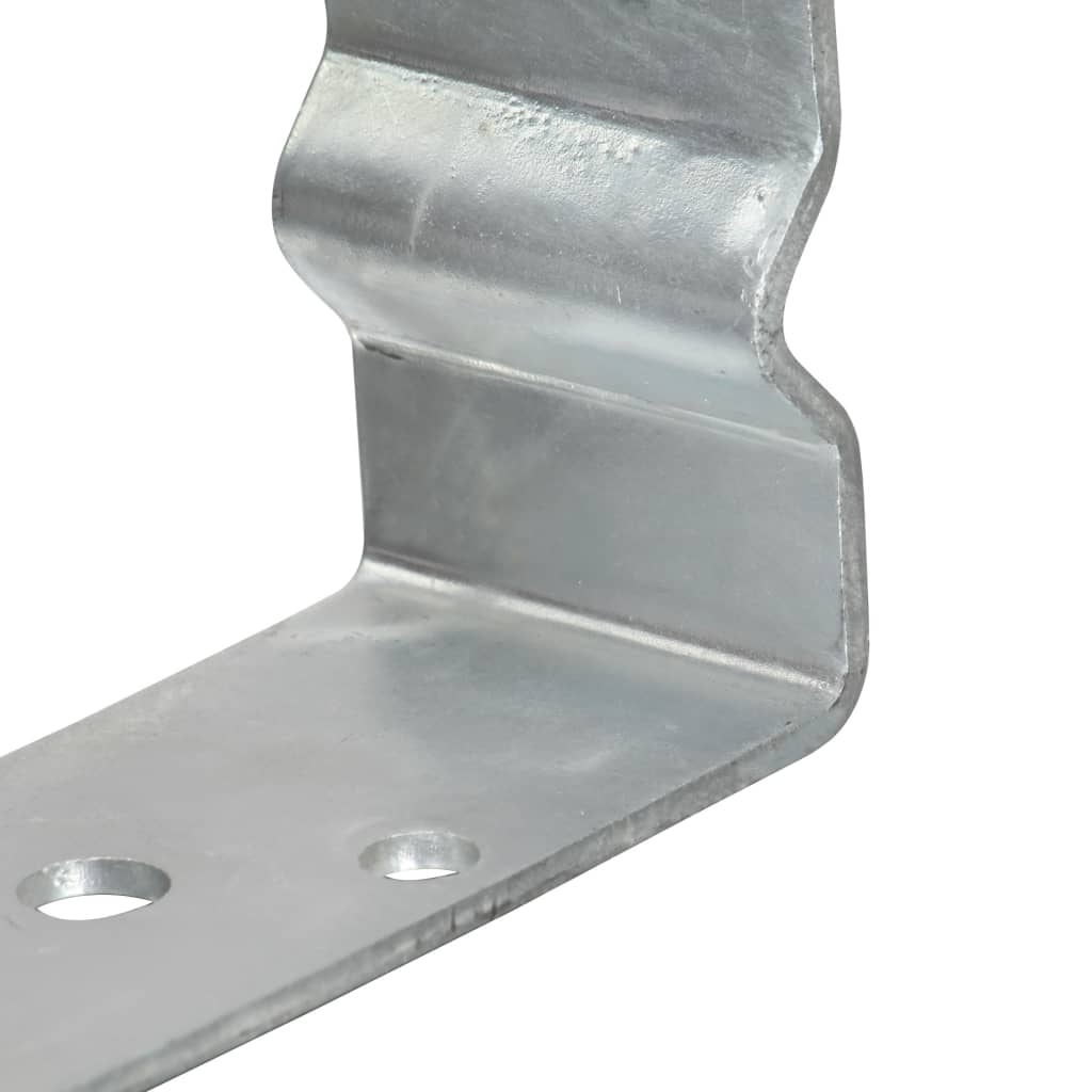 Pfostenträger 12 Stk. Silbern 9×6×15 cm Verzinkter Stahl