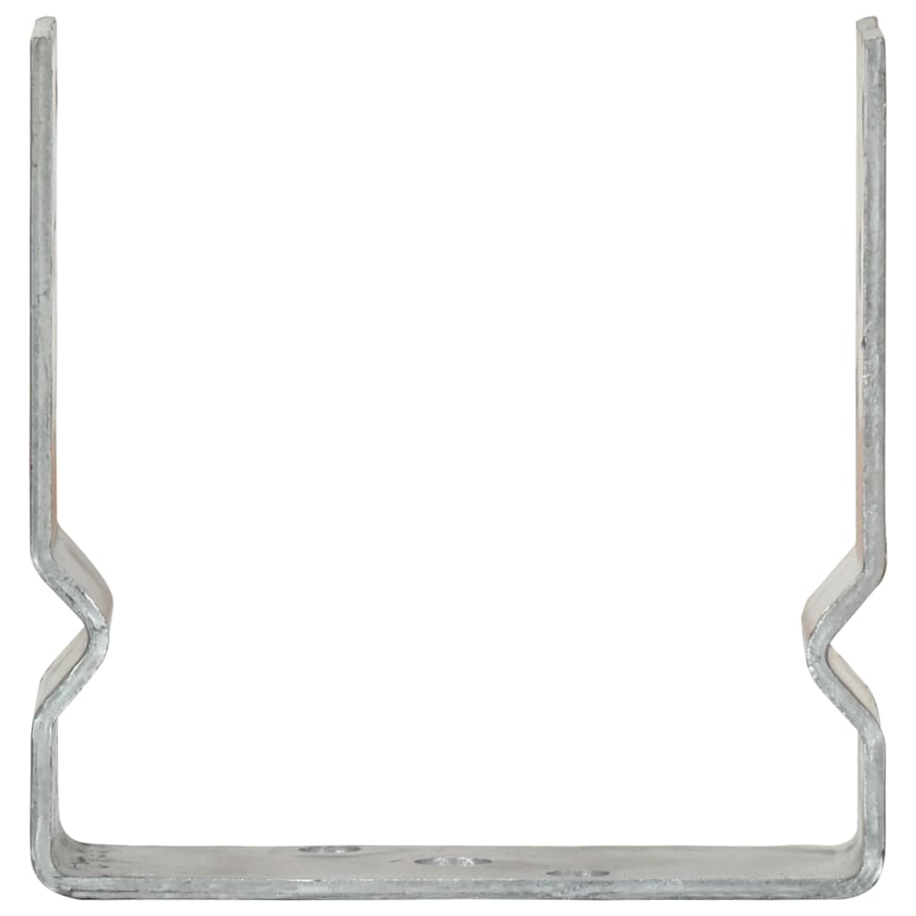 Pfostenträger 12 Stk. Silbern 14×6×15 cm Verzinkter Stahl