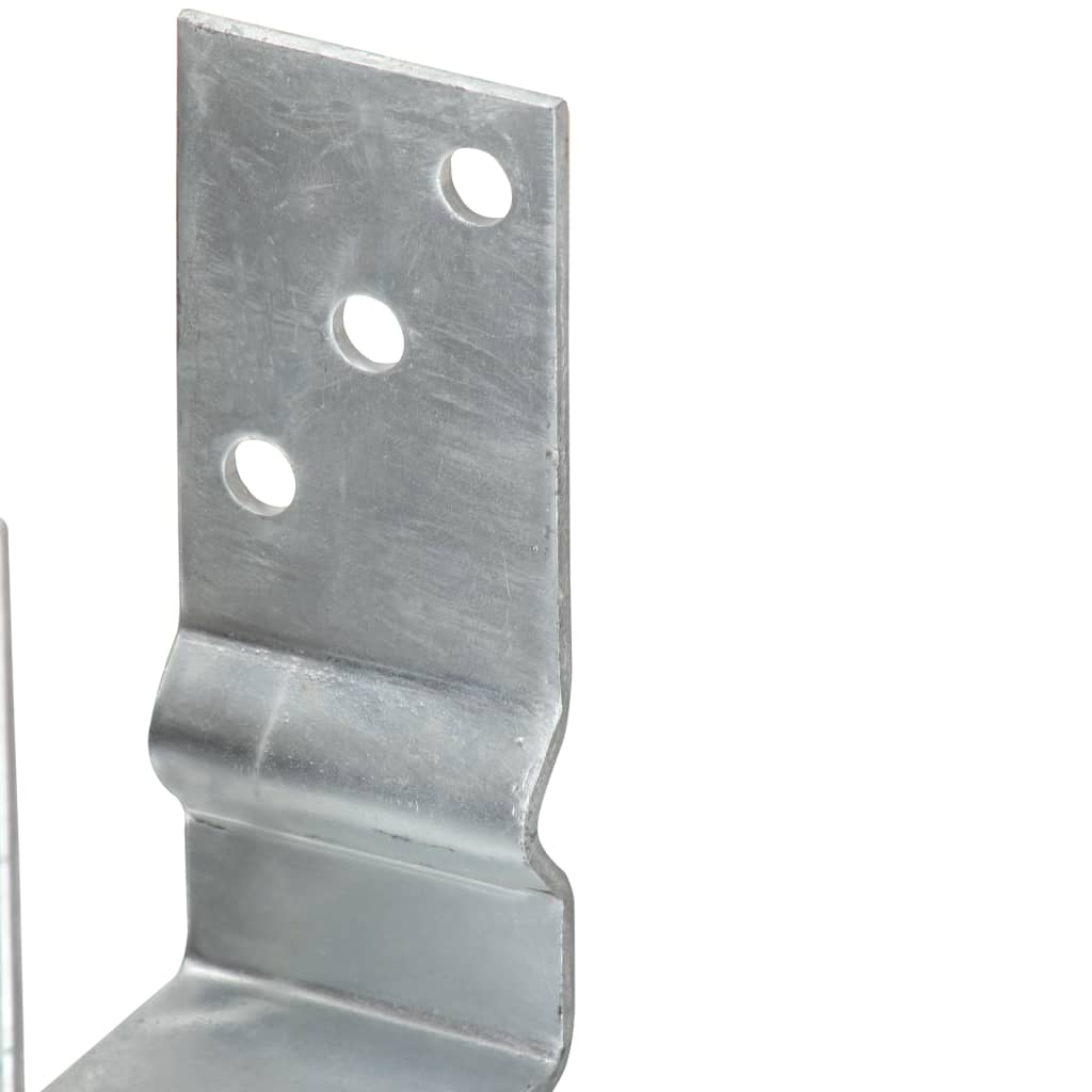 Pfostenträger 12 Stk. Silbern 14×6×15 cm Verzinkter Stahl