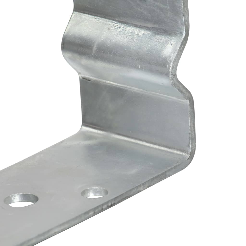Pfostenträger 12 Stk. Silbern 14×6×15 cm Verzinkter Stahl