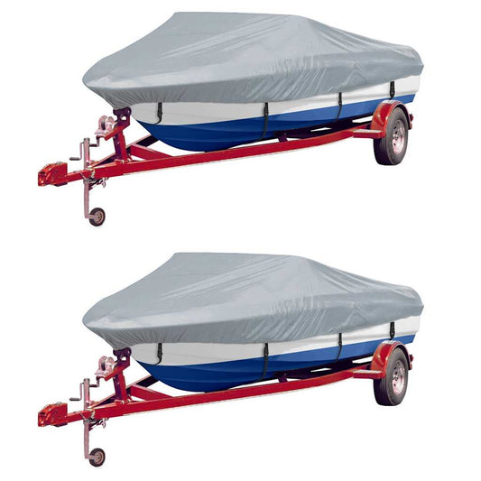 Bootspersenninge 2 Stk. Grau Länge 610-671 cm Breite 254 cm