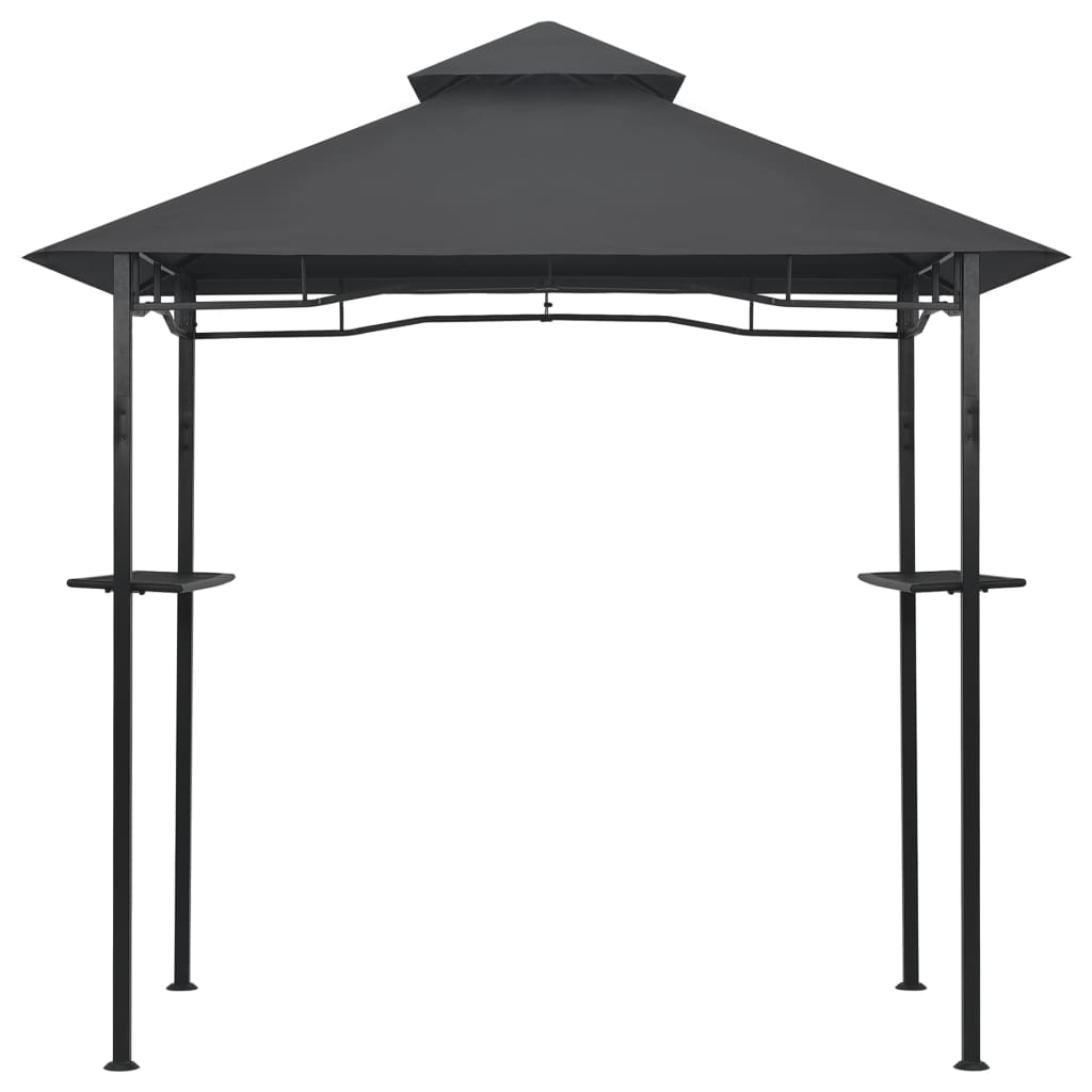 Pavillon BBQ 240x150x255 cm acier anthracite