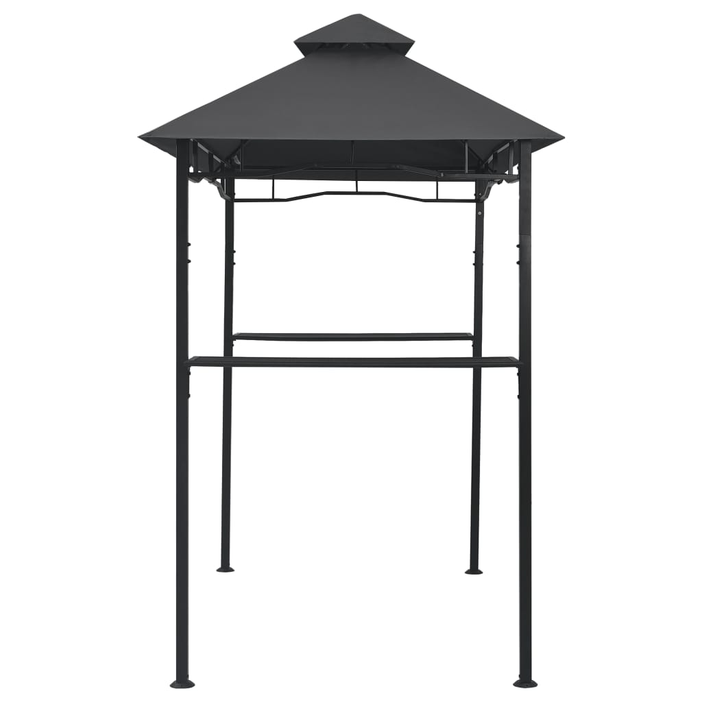 Pavillon BBQ 240x150x255 cm acier anthracite