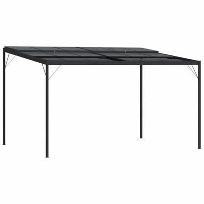 Pavillon mit Dach Anthrazit 4x3x2,5 m Aluminium und Stahl