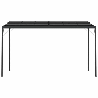 Pavillon mit Dach Anthrazit 4x3x2,5 m Aluminium und Stahl