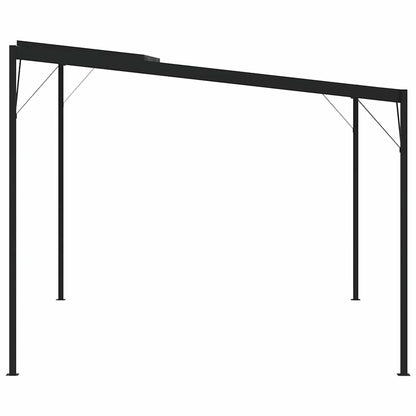 Pavillon mit Dach Anthrazit 4x3x2,5 m Aluminium und Stahl