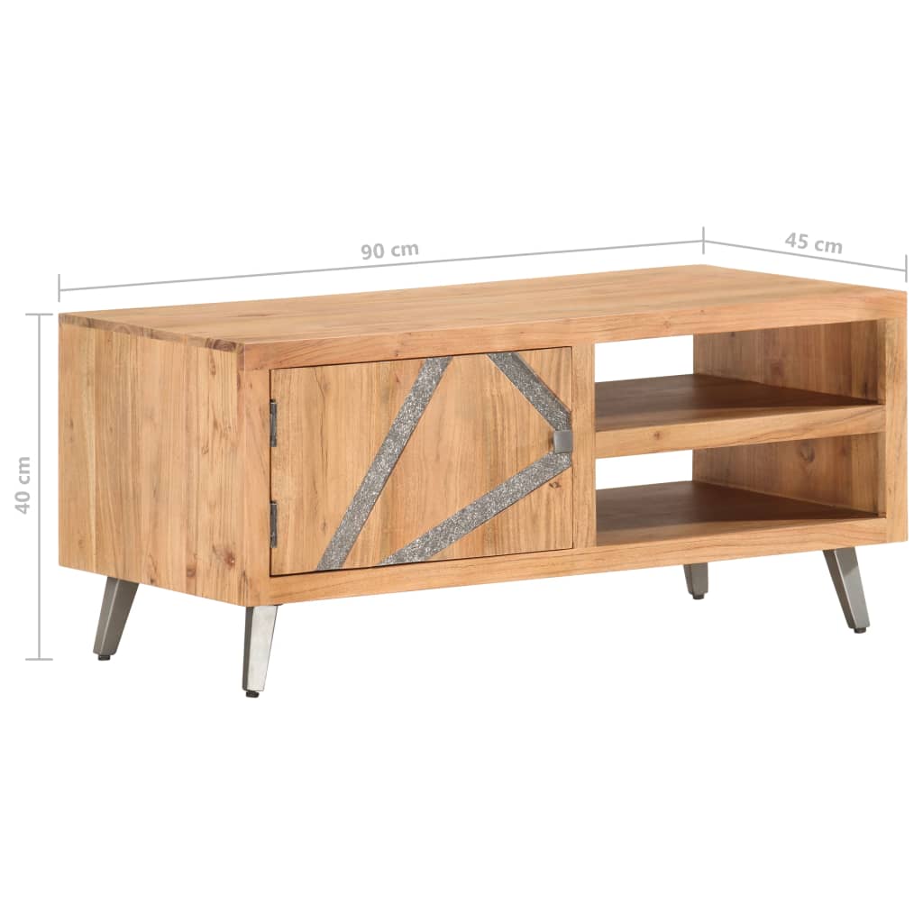 Coffee table 90×45×40 cm solid acacia wood