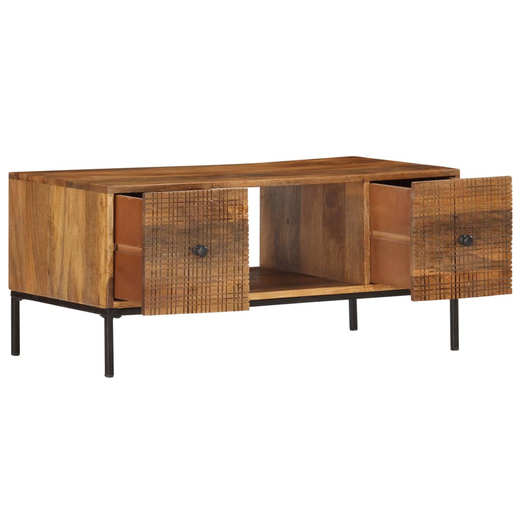 Coffee table 90×45×40 cm solid mango wood