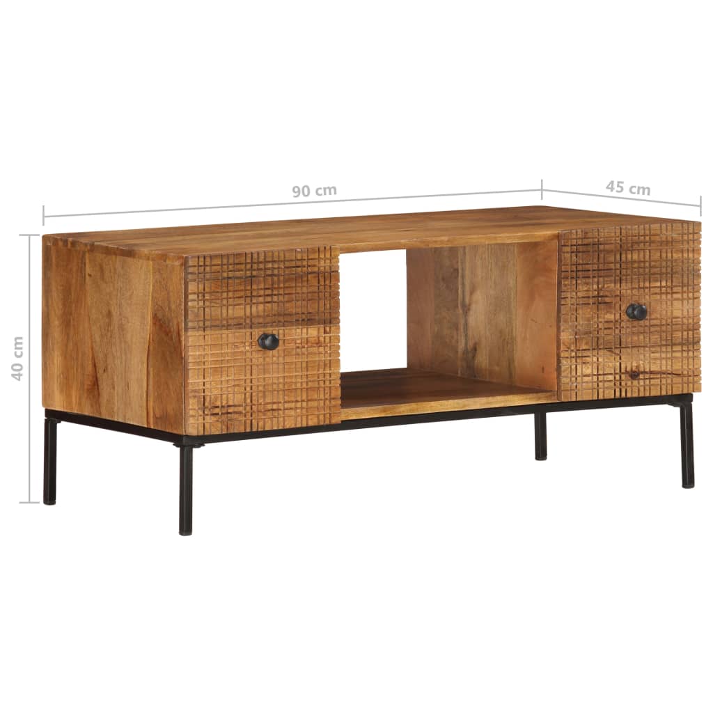 Coffee table 90×45×40 cm solid mango wood