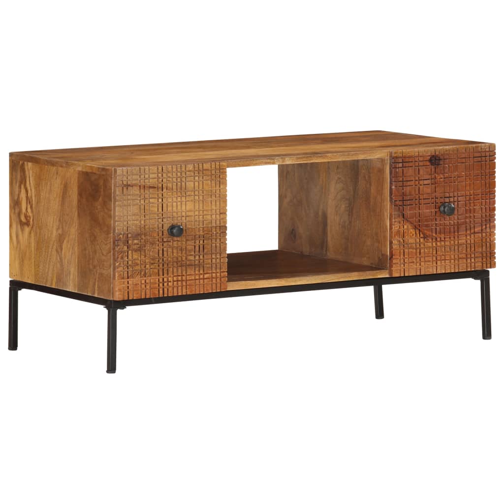 Coffee table 90×45×40 cm solid mango wood