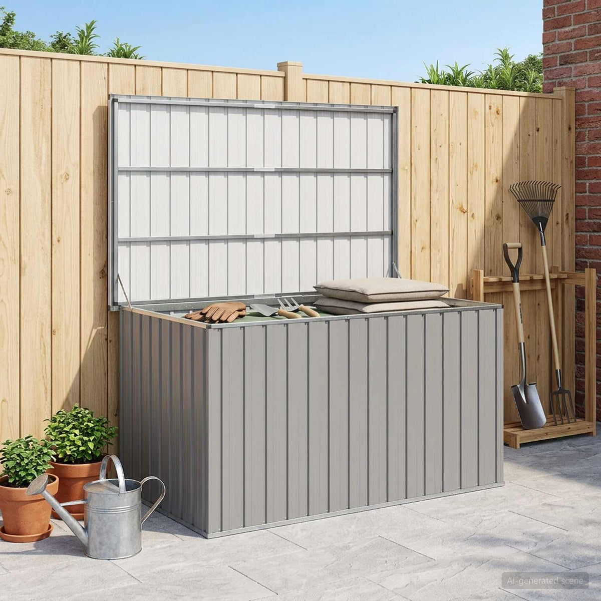 Gartenbox Grau 171x99x93 cm