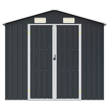Gerätehaus Anthrazit 205x129x183 cm Verzinkter Stahl