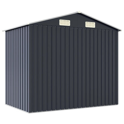 Gerätehaus Anthrazit 205x129x183 cm Verzinkter Stahl
