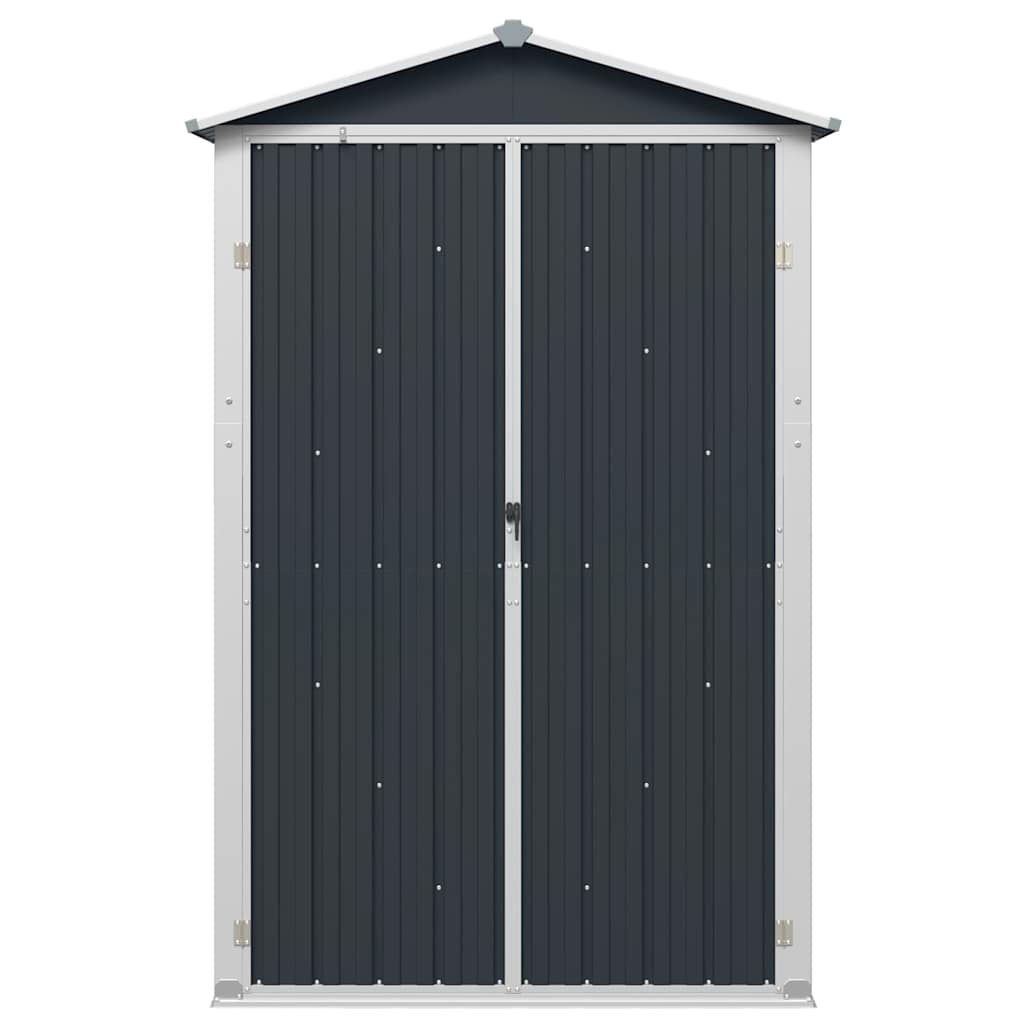 Gerätehaus Anthrazit 116x45x175 cm Verzinkter Stahl