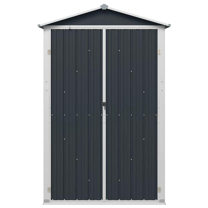 Gerätehaus Anthrazit 116x45x175 cm Verzinkter Stahl