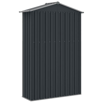Gerätehaus Anthrazit 116x45x175 cm Verzinkter Stahl