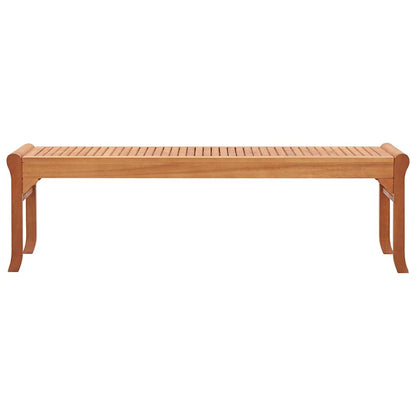 Gartenbank 3-Sitzer 150 cm Massivholz Eukalyptus