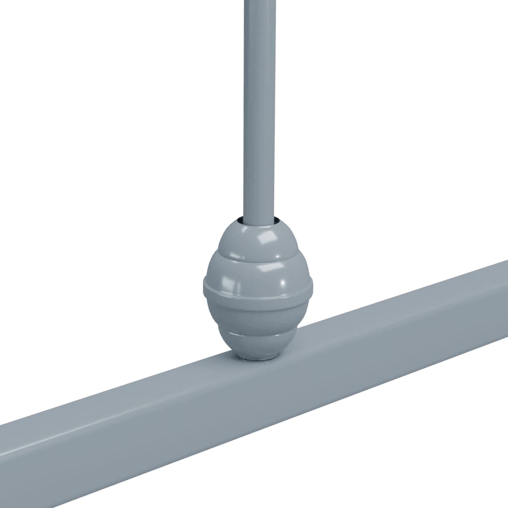 Bettgestell Grau Metall 90×200 cm