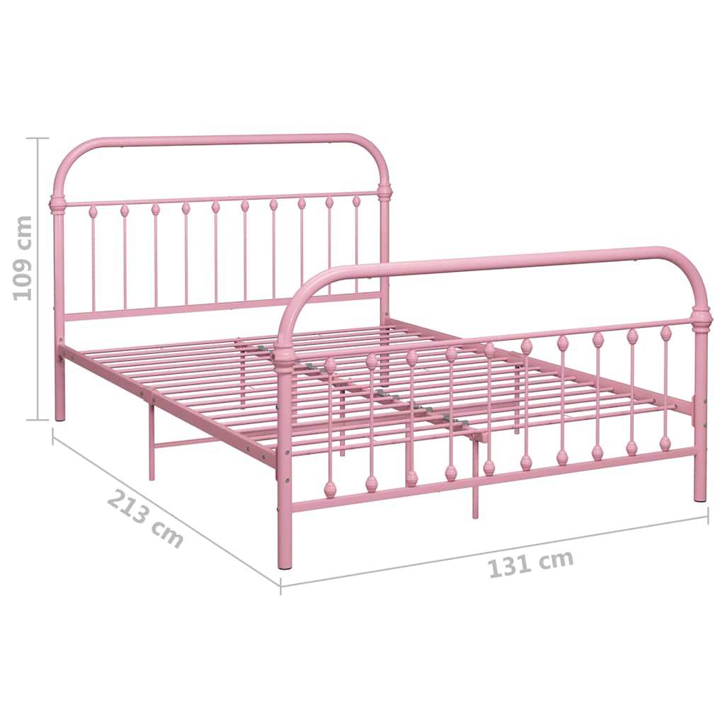 Bettgestell Rosa Metall 120x200 cm