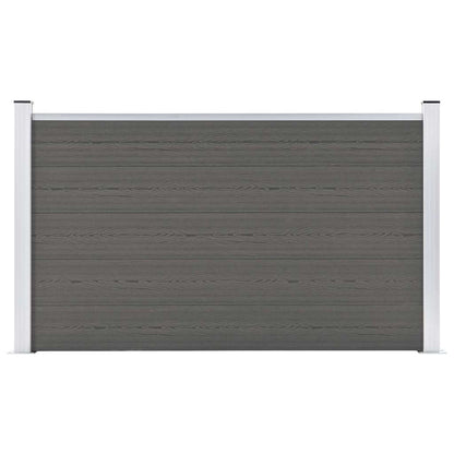 Gartenzaun WPC 180×105 cm Grau