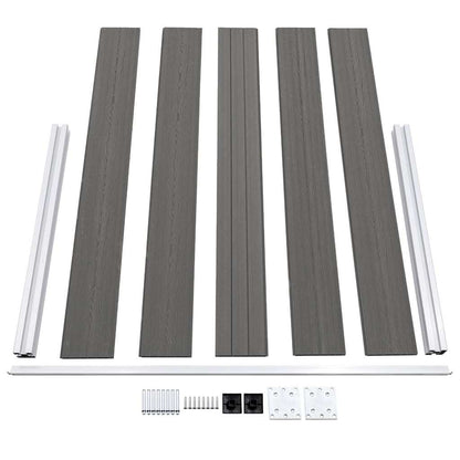 Gartenzaun WPC 180×105 cm Grau