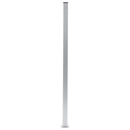 Zaunpfosten 2 Stk. Aluminium 185 cm