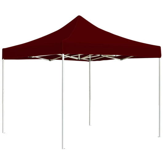 Tente de fête professionnelle pliable aluminium 2x2 m rouge bordeaux