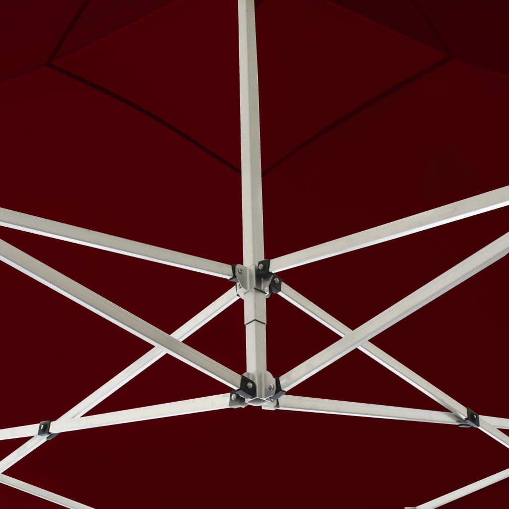 Tente de fête professionnelle pliable aluminium 2x2 m rouge bordeaux